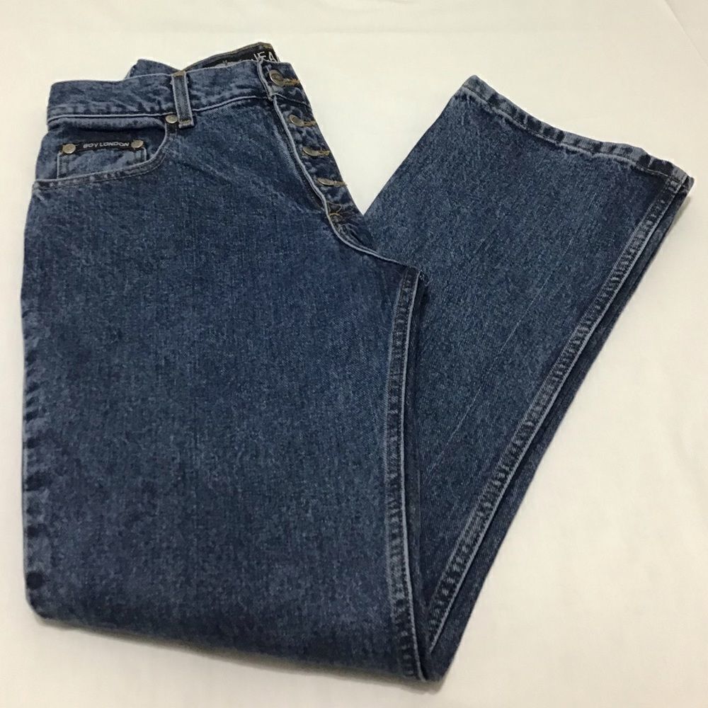 Vintage 79-80’s BOY LONDON JEANS Button Fly Jeans Size 9